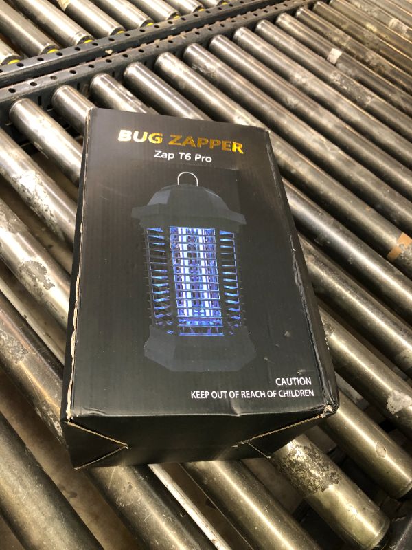 Photo 1 of GOOTOP Bug Zapper Outdoor, Mosquito Zapper, 3 Prong Plug in Electric Fly Zapper, Mosquito Killer, Fly Traps, Flying Insects Zapper Indoor Outdoor 90-130V, 4200V, ABS Plastic Outer (Black)