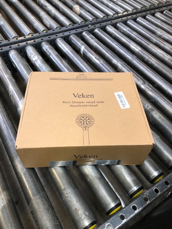 Photo 1 of Veken Wide Rain Shower Head with 6 Modes Handheld Water Spray,High Pressure Showerhead Combo with Arm for Bathroom Accessories,Home Decor Detachable Dual Shower with Anti-Clog Nozzles,Silver Chrome