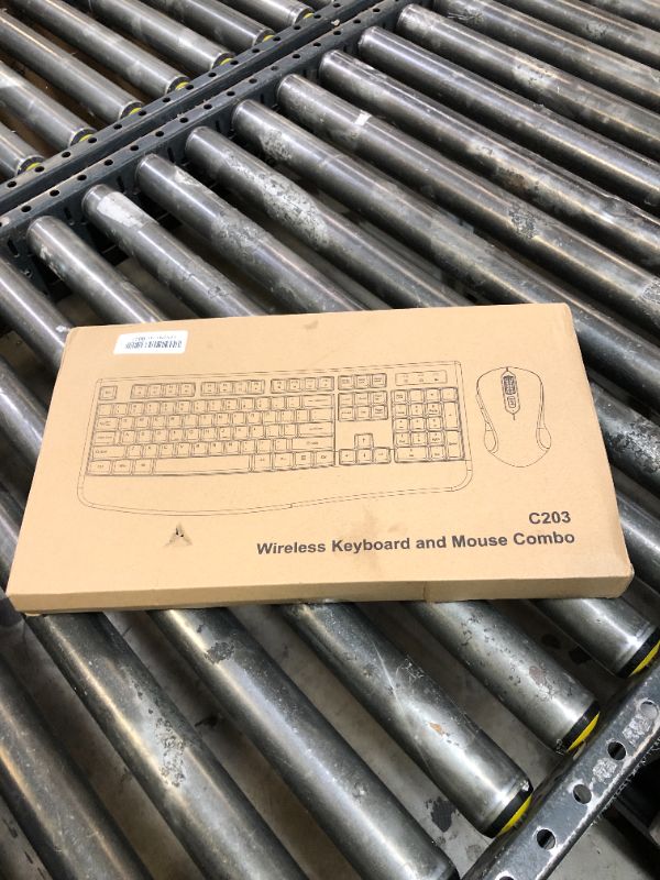Photo 1 of Wireless Keyboard and Mouse Combo, EDJO 2.4G Full-Sized Ergonomic Computer Keyboard with Wrist Rest and 3 Level DPI Adjustable Wireless Mouse for Windows, Mac OS Desktop/Laptop/PC