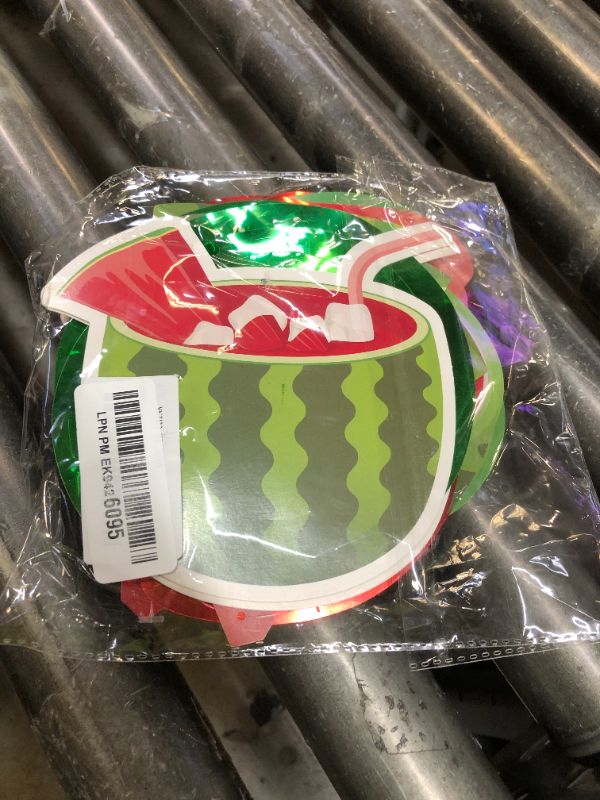 Photo 1 of Kristin Paradise 30Ct Watermelon Hanging Swirl Decorations, Summer Fruits Party Supplies, One in A Melon Birthday Theme Decor for Kids Boy Girl Baby Shower, 1st Bday Favors Idea