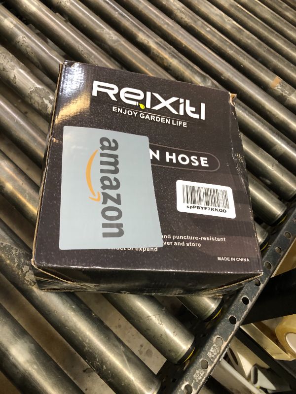 Photo 1 of Relxitl Garden Hose, Flexible Water Hose, Ultra Lightweight Non-Expanding hose with 10 Function Sprayer, Leak proof, Pressure Resistant for Yard, Outdoor (Black, 50FT)
