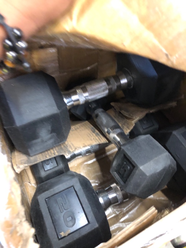 Photo 1 of CAP Barbell 50lb Coated Hex Dumbbells, 5x2 20x2, 