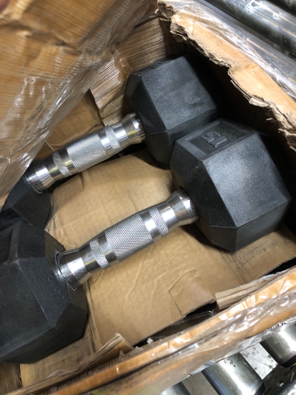 Photo 1 of CAP Barbell 50lb Coated Hex Dumbbells, 10x2 15x2, 
