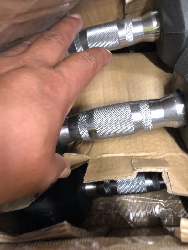Photo 1 of CAP Barbell 50lb Coated Hex Dumbbells, 10x2 15x2, 