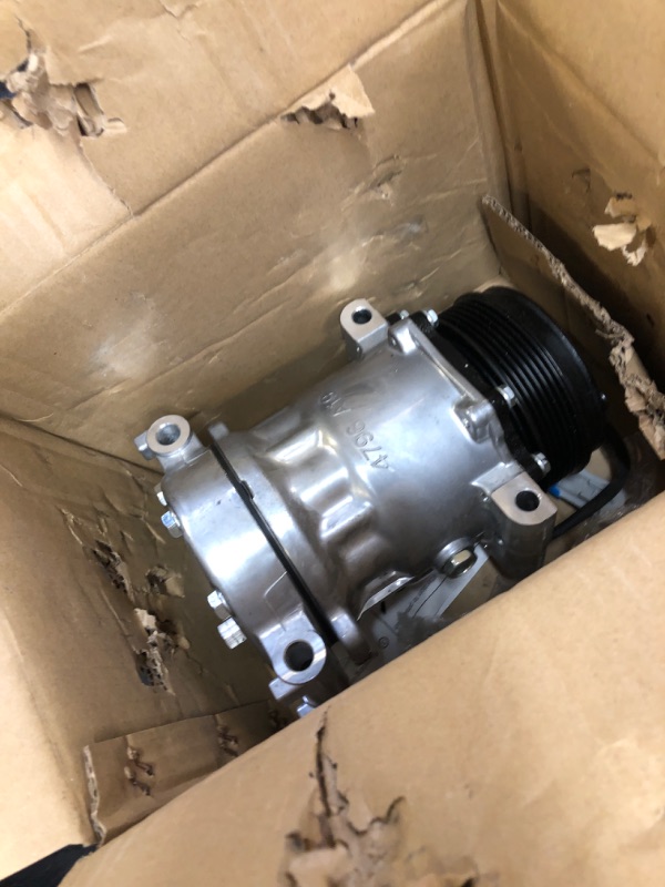 Photo 1 of TadaMark A/C Air Conditioner Compressor With Clutch fit for Chevy Silverado 1500 for GMC Sierra 1500 1999-2002, for Blazer S10 1998-2004, for Jimmy 1999-2002 4.3L. W/O sensor on the back, Fit CO-4261