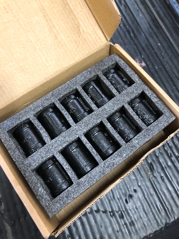 Photo 1 of Cast Iron black coupler female Treat for vintage shelf bracket 