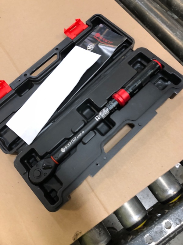 Photo 1 of 1/2-inch Drive Torque Wrench Wrench - 5-45 Ft-Lb/6.8-61Nm, ±3% High Accuracy 72 Tooth Click Torque Wrench for Bike, Motorcycle and Car Repair 