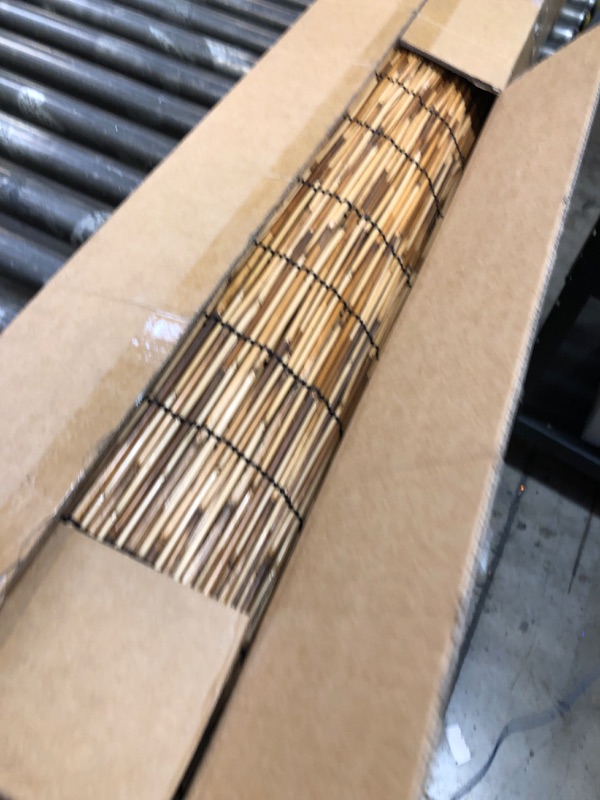 Photo 1 of FENRUNXU Natural Bamboo Reed Fence,6FT X 16.4FT Reed Fencing Bamboo Fencing 6FT High Outdoor Privacy Reed Screening for Garden,Balcony,Backyard,Patio