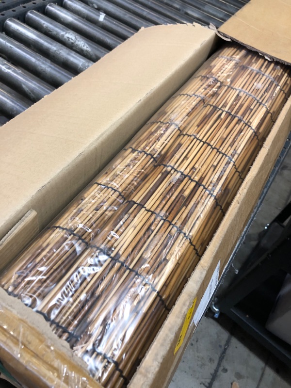 Photo 1 of ZNCMRR Natural Bamboo Fencing 6 Feet High Privacy Fence Reed Fencing Rolls Screen Curtains for Balcony Patio Shades Garden Backyard Outdoor ?Brown?