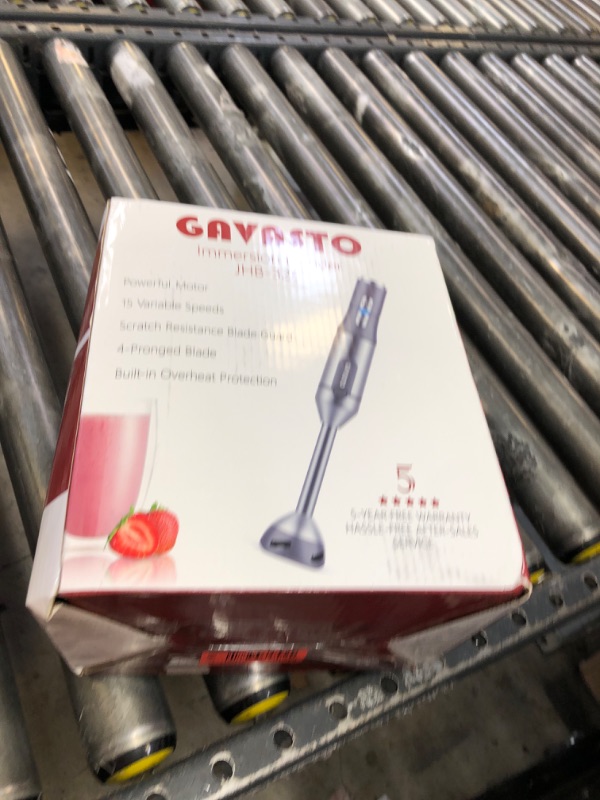 Photo 1 of Immersion Blender RPM 16000±10% Scratch Resistant Hand Blender,15 Speed and Turbo Mode Hand Mixer, 3-in-1 Heavy Duty Copper Motor Stainless Steel Smart Stick with Egg Beaters and Chopper