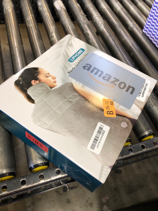 Photo 1 of Heating Pad for Neck and Shoulders and Back, Weighted Heated Pad for Back Pain Relief, Electric Heat Pads for Home and Office, Birthday Gifts for Women Men Mom Dad, 6 Heat Settings 4 Auto-Off, 22"x35"
