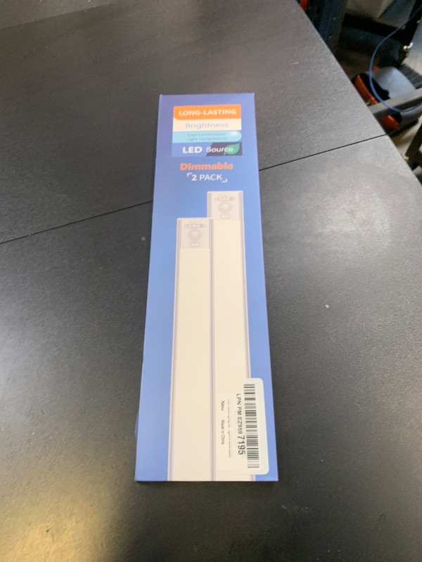 Photo 1 of Under Cabinet Lighting, 3200mAh Rechargeable Motion Sensor Light Indoor, LED Battery Operated Cabinet Lights, Dimmable Closet Light, Wireless Under Counter Lights for Kitchen (2pack)
