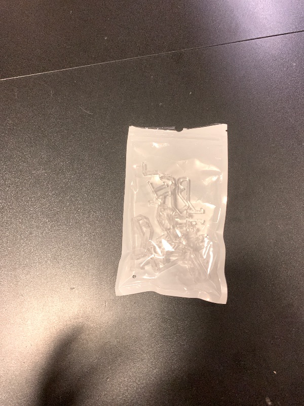 Photo 1 of 12 PCS Hidden Channel Valance Clips, 1-7/8inch Clear Plastic Blinds Clips for Valance with a Groove in The Back