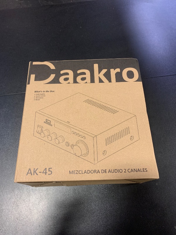 Photo 1 of Daakro AK45 Stereo Audio Amplifier,300W Home 2 Channel Wireless Bluetooth 5.0 Power Amplifier System, Home Amplifiers FM Radio, USB, SD Card, with Remote Control Home Theater Audio Stereo System