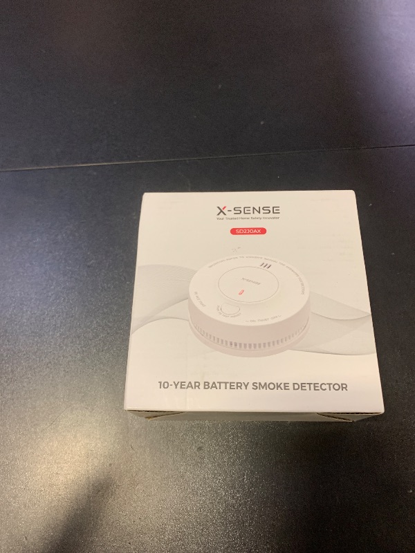 Photo 1 of X-Sense  Alarm, 10-Year Battery Fire Alarm Smoke Detector with LED Indicator & Silence Button, SD2J0AX