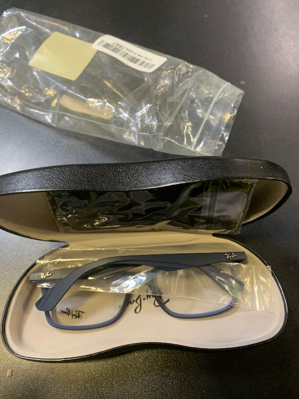 Photo 1 of Ray-Ban RX5369 Square Prescription Eyeglass Frames, Havana on Transparent/Demo Lens, 52 mm
