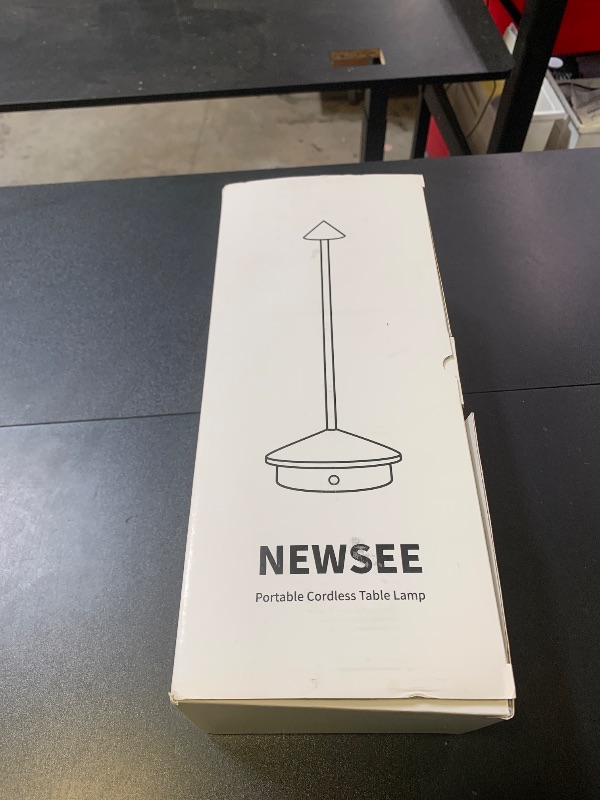 Photo 1 of NEWSEE Modern Cordless Table Lamp Set of 2, Portable LED Desk Lamps, 5000mAh Rechargeable Battery Operated Lighting for Bedroom Dining Room Restaurant Coffee Shop Camping Night Light (Brushed Nickel)