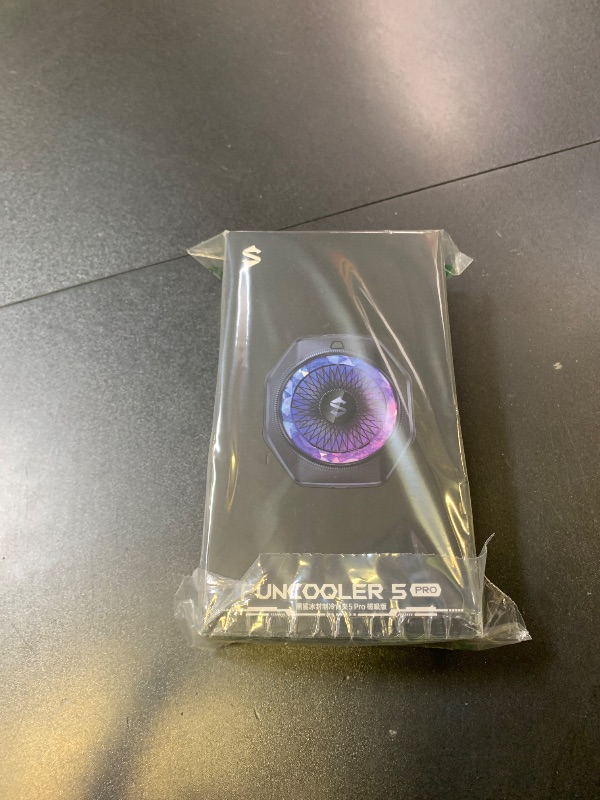 Photo 1 of Black Shark Magnetic Phone Cooler 5 Pro - 18 Addressable RGB LEDs, Detachable Grip, APP-Controlled Thermostatic Cooling Fan for iPhone MagSafe/Android/iPad -Gaming/Streaming/Photography