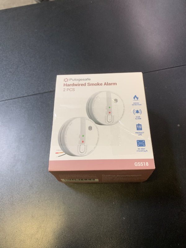 Photo 1 of Detector, Hardwired Interconnected Smoke Detectors, Smoke Alarm with Replaceable 9V Battery, Interconnects Up to 12 Fire Alarms Smoke Detectors, Fire Alarm with Test/Silence Button, 2PacksLPNPMEQ5220640
LPNPMEQ5220640
LPNPMEQ5220640
LPNPMEQ5220640
LPNPMEQ