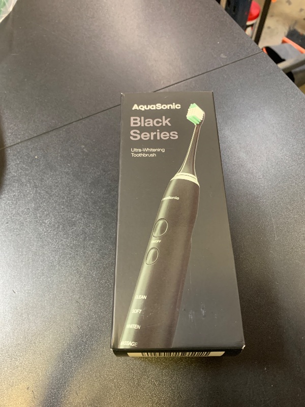 Photo 1 of Aquasonic Black Series Ultra Whitening Toothbrush – ADA Accepted Electric Toothbrush- 8 Brush Heads & Travel Case – 40,000 VPM Electric Motor & Wireless Charging - 4 Modes w Smart Timer