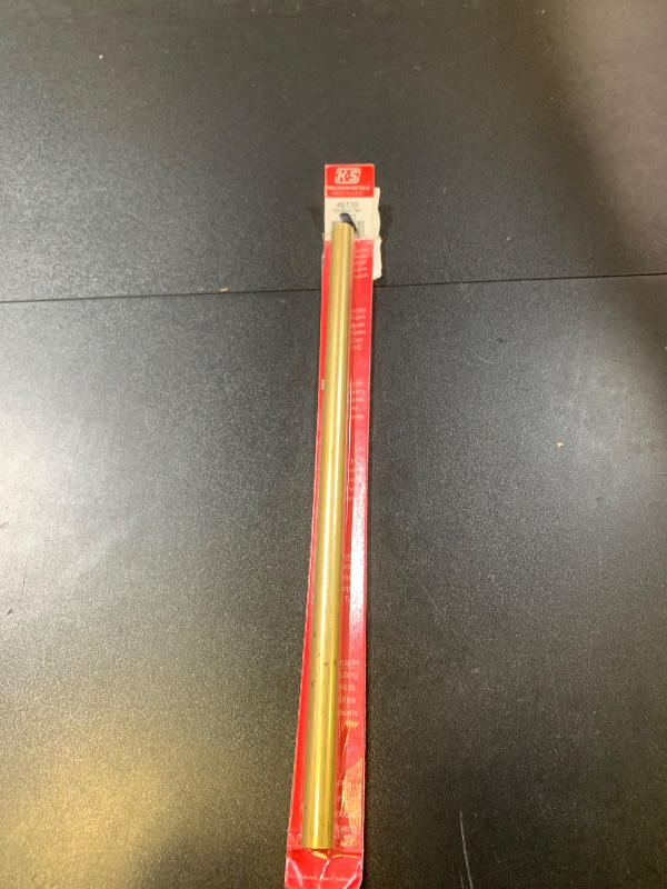 Photo 1 of K&S Metal Round Tube 1/2 inch D X 12 inch L Brass Carded