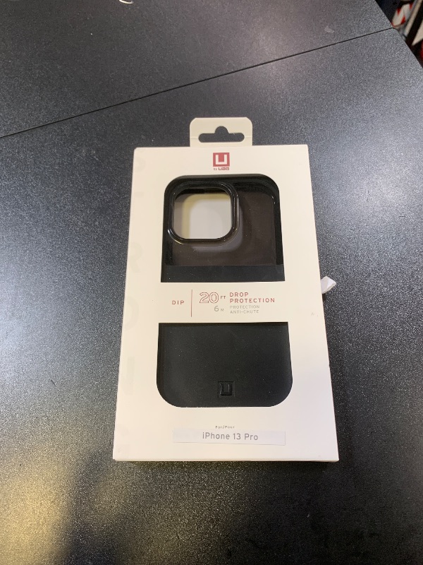 Photo 1 of URBAN ARMOR GEAR [U by UAG Designed for iPhone 13 Pro Case Black DOT Slim Fit Lightweight Stylish Pattern Impact Resistant Antimicrobial Protective Phone Cover, [6.1-inch Screen]
