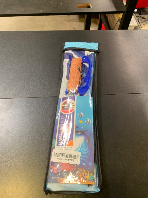 Photo 1 of Mint's Colorful Life Devil Fish Kite for Kids Adults, Delta Kites Single Line Large, Kite Handle Include (Blue)