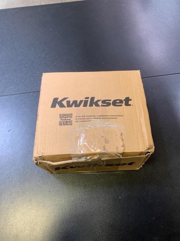 Photo 1 of Kwikset Delta Entry Door Handle with Lock and Key, Secure Keyed Reversible Lever, Exterior Doorlock, Doorknob For Front Entrance and Bedrooms in Satin Chrome
