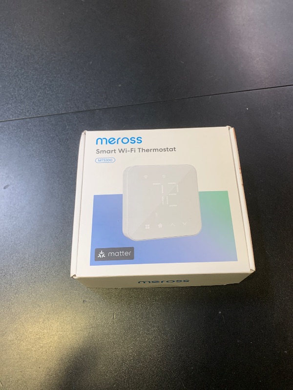 Photo 1 of meross Smart Thermostat for Home, WiFi Thermostat Works with Matter, Alexa, Apple Home, Google Assistant, App & Voice Control, 7x24h Scheduling, Energy Saving, C-Wire Required
