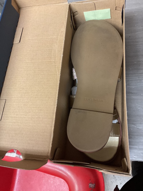 Photo 1 of Cole Haan Women's Flynn Slotted Slides Sandal, Soft Gold LTR, 7.5