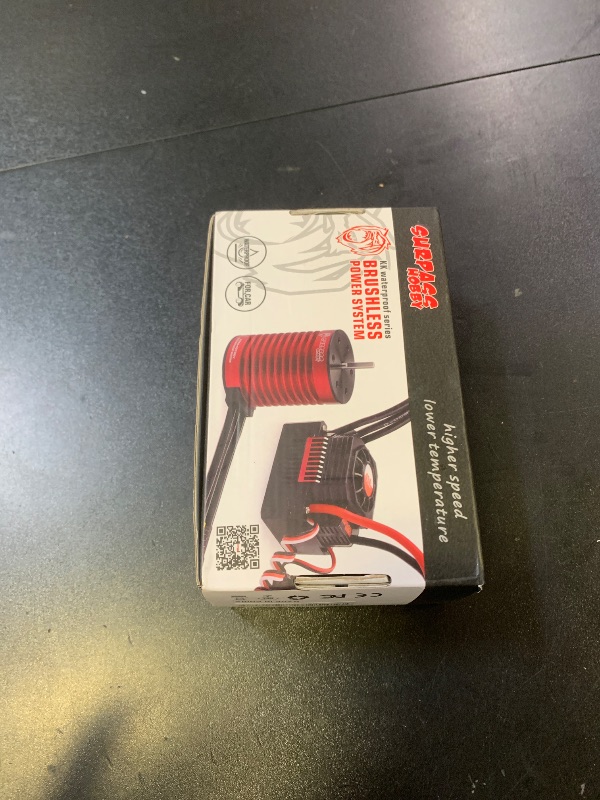 Photo 1 of RC Car 1:10 Scale 3650 5200KV Brushless Motor & 120A ESC & Programming Card PI65 Waterproof Motor & Electronic Speed Controller Combo Set for Most of 1/10 RC Car Truck On-Road Car