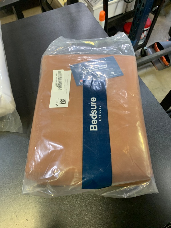 Photo 1 of Bedsure Brown Duvet Cover Queen Size - 3 Pieces Prewashed Cotton-Like Extra Soft Bedding Set, Includes 1 Duvet Cover 90x90 Inches with Zipper Closure & 2 Pillow Shams, Comforter Not Included