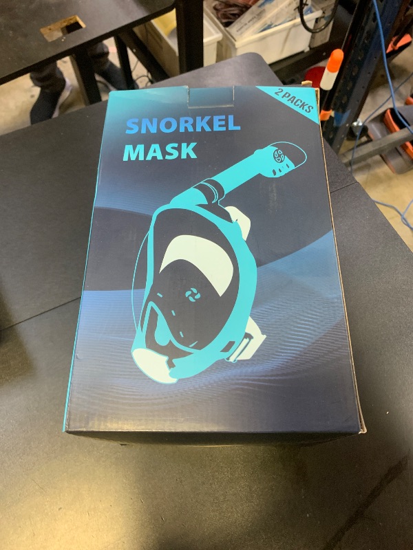 Photo 1 of Greatever G2 Snorkeling Gear for Adults 2PCS, Full Face Snorkel Mask with Dry Top Snorkel,Anti-Leak & Anti-Fog Snorkel Mask Adult,Foldable Snorkeling Mask with Camera Mount mesh Bag