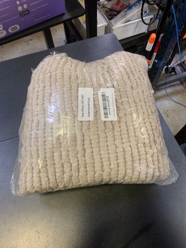 Photo 1 of H.VERSAILTEX Plush Chenille Dog Bed Cover Thick Soft Sofa Cover for 3 Cushion Couch Anti Slip Couch Cover Furniture Protector for Dog, Pet, Cat (35" x 74", Island Fossi)