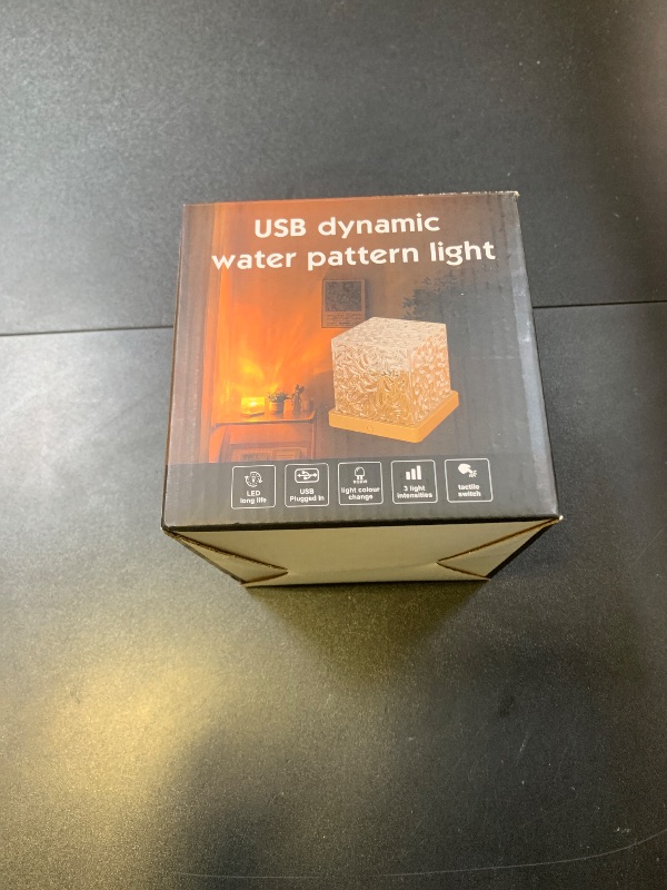 Photo 1 of Growalleter Ocean Wave Projector Light, 16-Color Luminorthe Cube Lamp & App Remote, 3D Holographic Water Ripple Romantic Ambient Lighting for Child's Room, Meditation Relaxation, Night Light