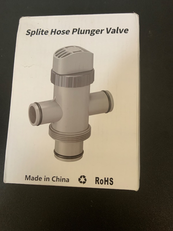 Photo 1 of SHAPON Dual Split Hose Plunger Valve Compatible with Intex Pool Parts and Accessories Replacement for Above Ground Swimming Pool and Pool Filter Pump (1 Pack)