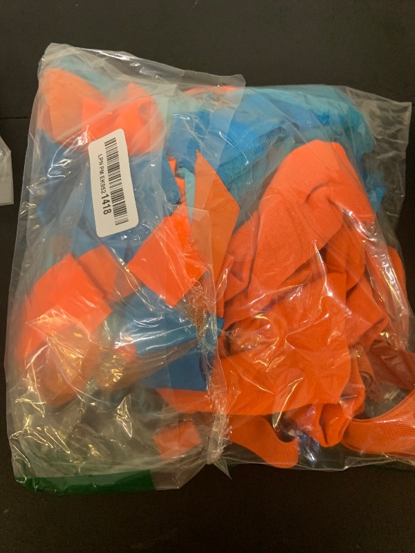 Photo 1 of WGOCAUK Blue Orange Role Play Outfit - Orange Bow Tie Suspender Blue Orange Hairpins Tutu Skirt Tights Glasses for 100th Day of School Party Cosplay