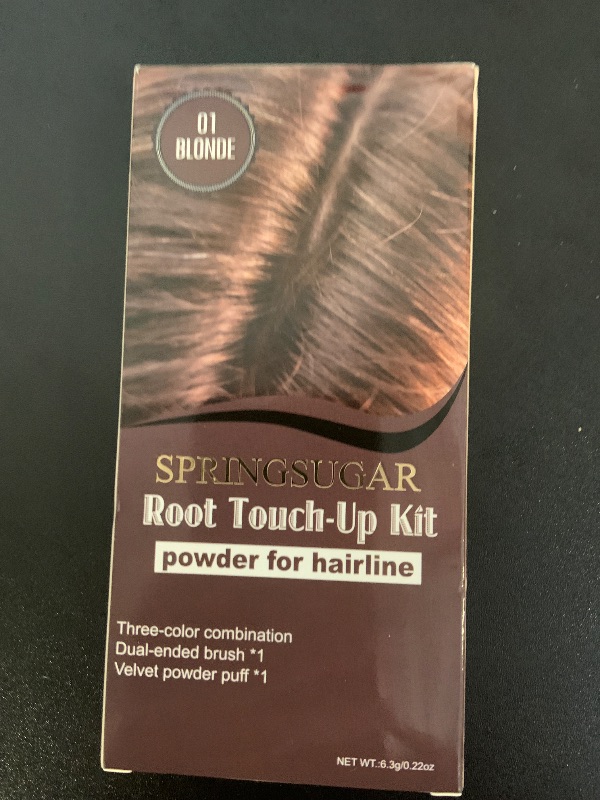 Photo 1 of Root Touch Up Hair Color – 3 Color Blendable Hairline Powder for Gray Coverage, Root Cover Up & Thinning Edges – 48H Sweat Resistant, Natural Finish for Women & Men – Blonde