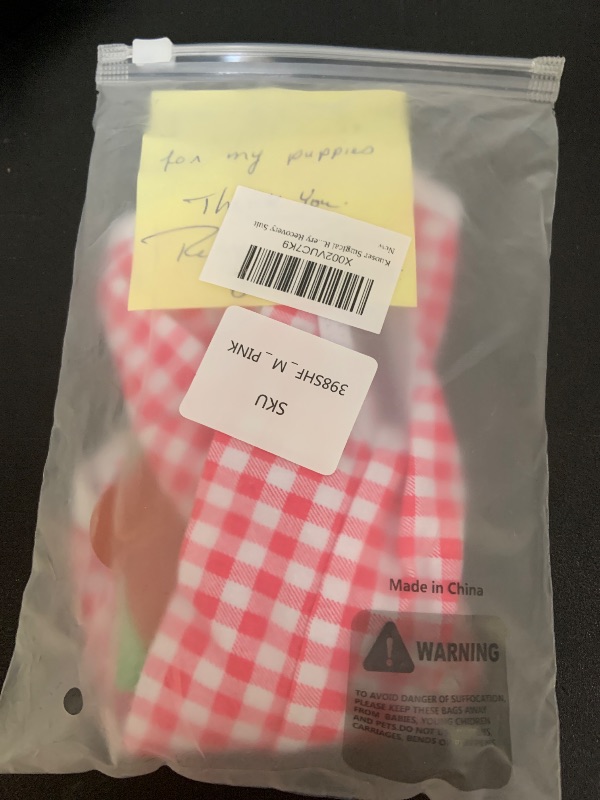 Photo 1 of Kuoser Surgical Recovery Suit for Dogs Cats, Pet T-Shirt After Surgery Wear for Dogs, Dog Professional Recovery Suit Comfortable E Collar Alternative, Prevent Licking Onesies Pet Surgery Recovery Suit