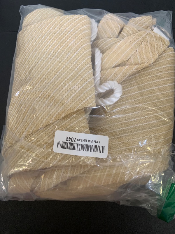 Photo 1 of Windscreen4less 7' x 7' x7' Sun Shade Sail Triangle Outdoor Canopy Cover UV Block for Backyard Porch Pergola Deck Garden Patio (Beige)