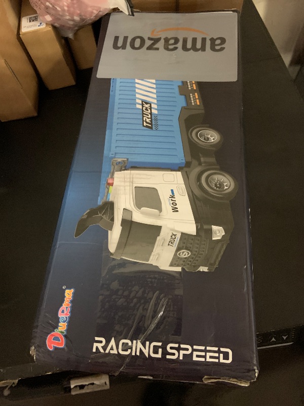 Photo 1 of Carrier Truck Race Track Toddlers Toys, Foldable 3 Layer Track Playset, Toy Truck Transport Car Carrier & 8 Race Cars, Truck Car Kids Toys Xmas Gifts for Age 3 4 5 6+ Years Old Boys Girls