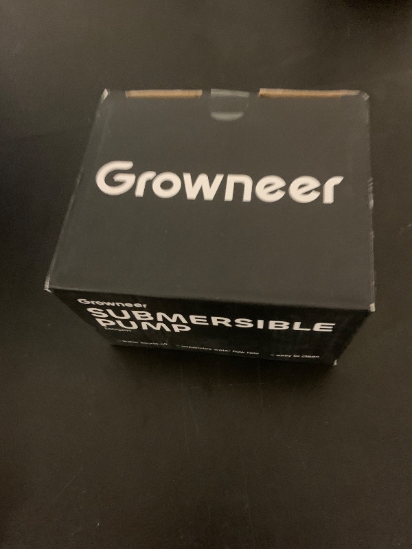 Photo 1 of GROWNEER 550GPH Submersible Pump 30W Ultra Quiet Fountain Water Pump, 2000L/H, with 7.2ft High Lift, 3 Nozzles for Aquarium, Fish Tank, Pond, Hydroponics, Statuary Black
