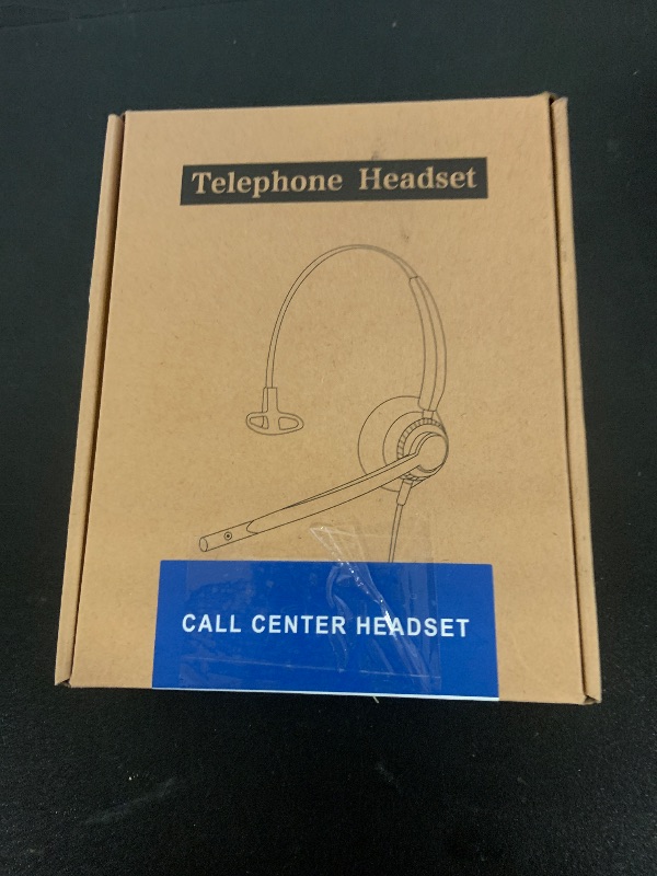 Photo 1 of Headset with Microphone Noise Cancelling & Audio Controls Ultra Comfort Headphone for Computer Laptop Pc Business Skype UC Webinar Call Center Office (USB A & USB C Adapter)