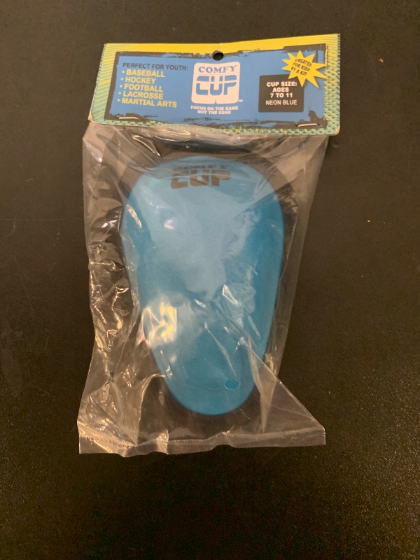 Photo 1 of Comfy Cup Neon Blue (Ages 7-11) | The Original Boys Youth-Sized Soft Foam Beginners Kids Protective Cup for Baseball, Football, Hockey, Lacrosse, MMA, Rugby, Soccer, Karate