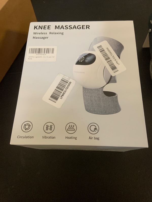 Photo 1 of HEZHENG Asinhe Upgraded Knee Massager, Cordless Leg Massager with Heat Compression Vibration for Lower Thigh, Knee and Upper Calf