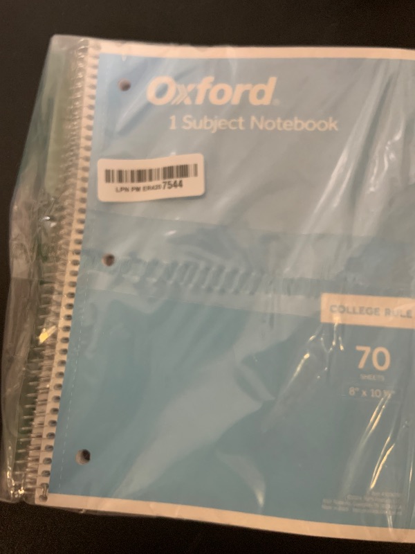 Photo 1 of Oxford 1-Subject Notebooks, Notebooks for School, 8 x 10.5 Inches, College Rule, 70 Sheets, Assorted Primary Colors, 3 Pack, Colors May Vary (1006792)
