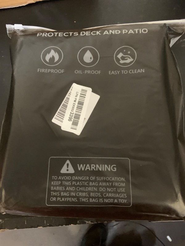 Photo 1 of Protebox 60 x 40 inch Under Grill Mats for Outdoor Grill, Double-Sided Fireproof Deck and Patio Protector Mat, Waterproof Oil-Proof BBQ Floor Pad Indoor Fire Pit Fireplace Mat