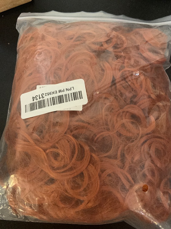 Photo 1 of ColorGround Short Fluffy Curly Orange Red Cosplay Wig Women Costume for Halloween