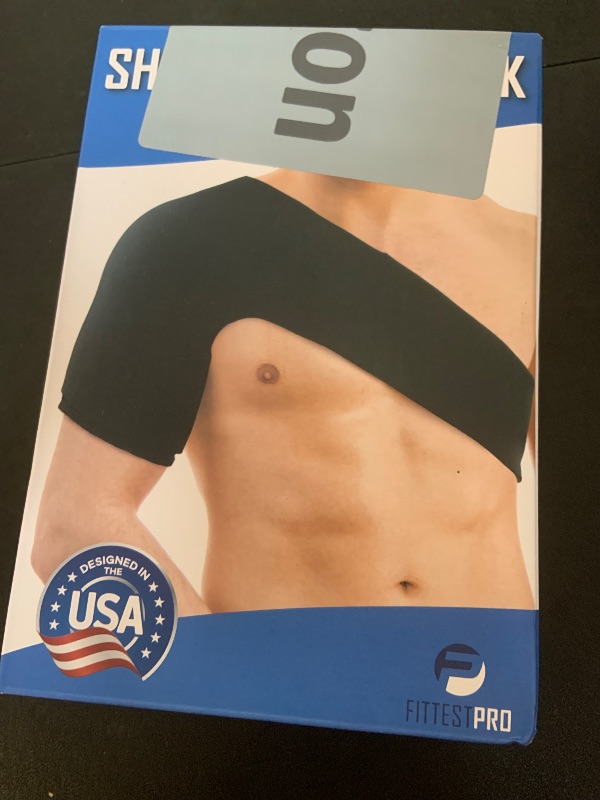 Photo 1 of Fittest Pro Shoulder Ice Pack Wrap, HSA or FSA Eligible, Reusable Cold Therapy Wrap for Tendonitis, Swelling, Rotator Cuff, and Recovery - Shoulder Brace Compression Sleeve