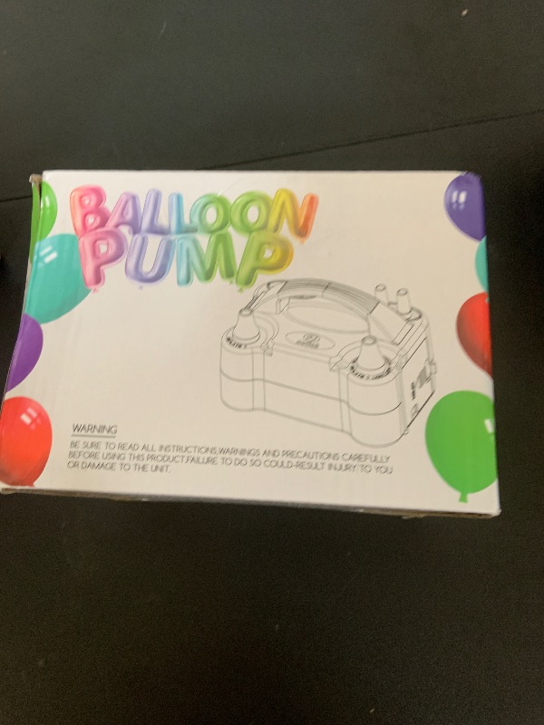 Photo 1 of NuLink Balloon Pump Electric Portable Dual Nozzle Air Pump for Balloons Blower Pump Inflator for Decoration, Birthday Party [110V~120V, 600W, Purple]